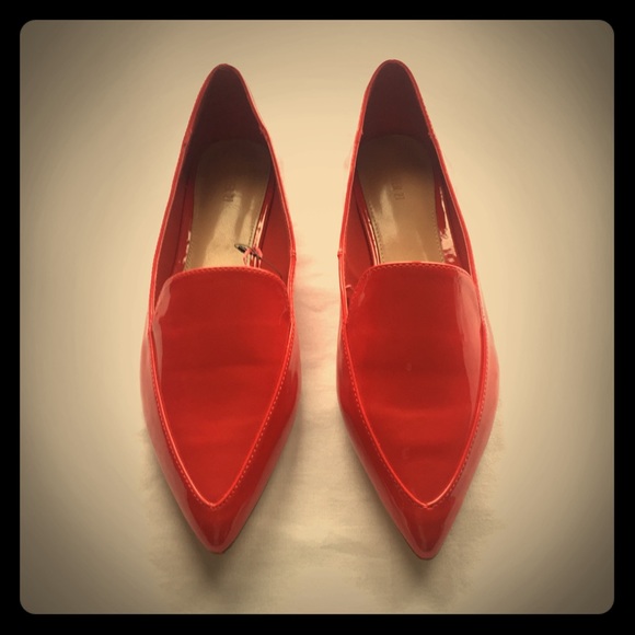NWT Forever 21 patent red loafer flat 7.5. - Picture 8 of 8